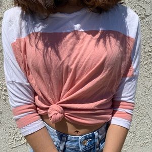 Pink and White Shirt